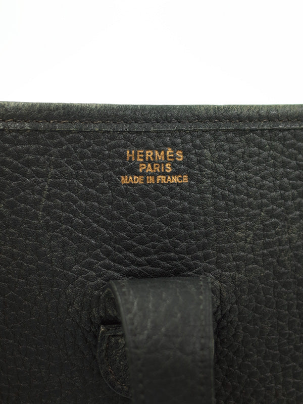 Hermes Evelyn GM Shoulder Bag Black