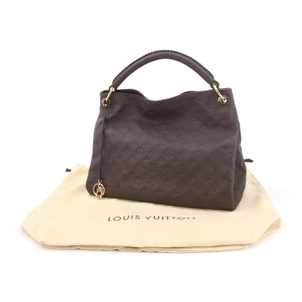 Louis Vuitton Monogram Implant Artsy MM Shoulder Bag Leather