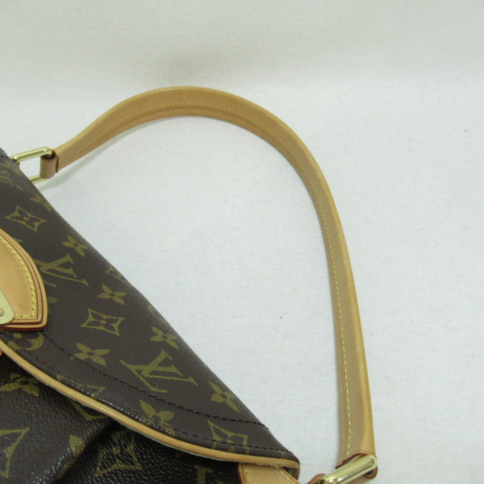 Louis Vuitton Beverly MM Shoulder Bag PVC Coated Canvas Monogram  Brown