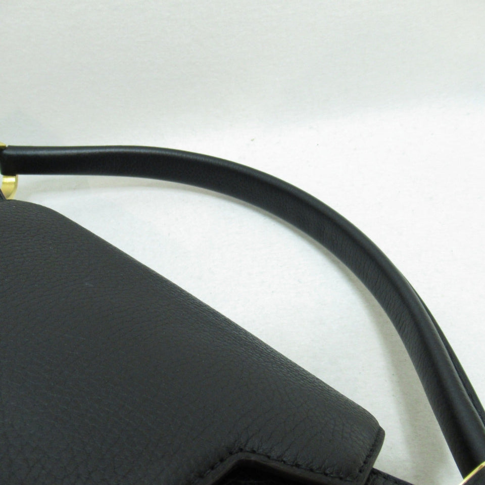 Louis Vuitton Capucines GM Taurillon Shoulder Bag Black