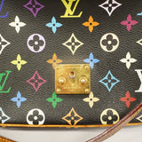 Louis Vuitton Shoulder Bag Monogram Multicolor Sologne Noir
