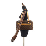 Louis Vuitton Monogram Cite GM Shoulder Bag Brown