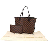 Louis Vuitton Damier Neverfull MM Tote Bag Ebene Cerise
