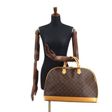 Louis Vuitton Monogram Alma Voyage MM Boston Bag Brown