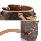 Louis Vuitton Monogram Batignolles Horizontal Tote Bag Brown Gold Metal Fittings