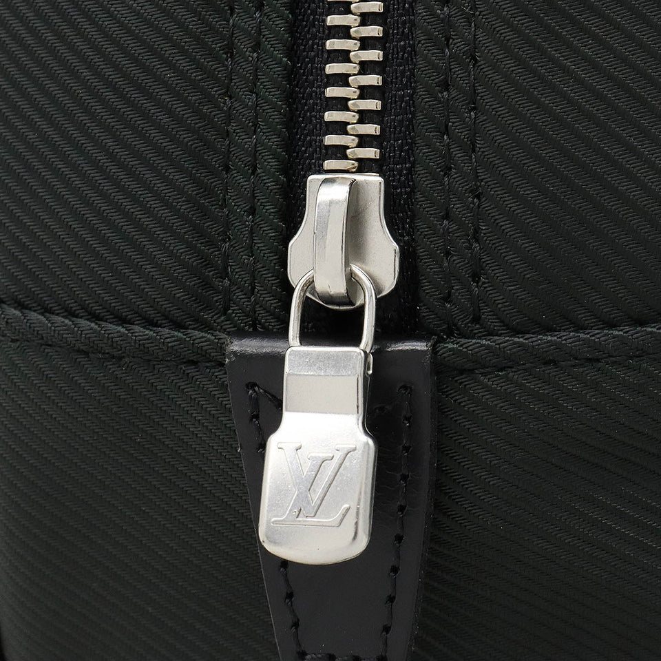 Louis Vuitton Taiga Parana Handbag Canvas Leather Ardoise Black