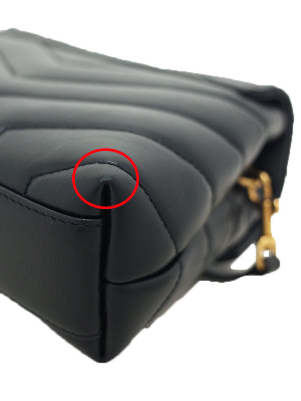 Saint Laurent- Monogram Toy Bag Shoulder Bag Black