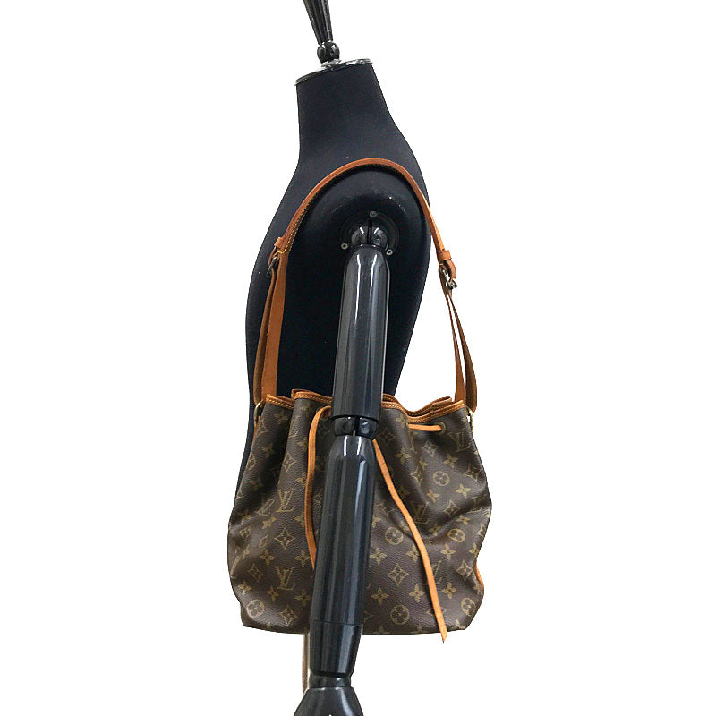 Louis Vuitton Monogram Petite Noe Drawstring Shoulder Bag Brown