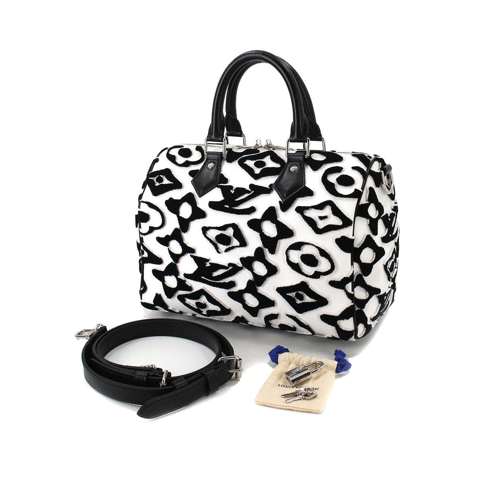 Louis Vuitton Fischer Collaboration Speedy Bandouliere 25 2 Way Hand Shoulder Bag