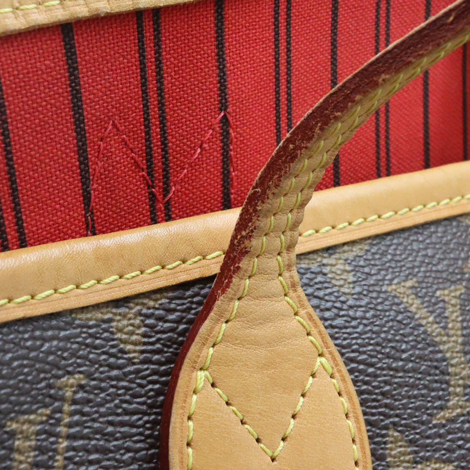 Louis Vuitton Neverfull MM Tote Bag Monogram Brown
