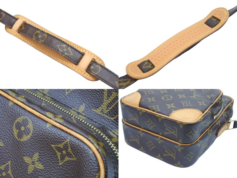 Louis Vuitton Shoulder Bag Amazon Pochette PVC Leather Brown