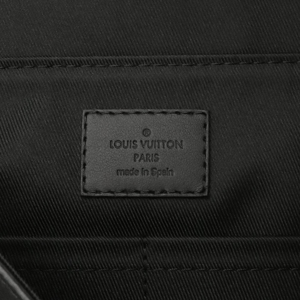 Louis Vuitton Aerogram Takeoff Messenger Shoulder Bag Diagonal Black