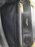 Saint Laurent- Paris Lulu Small Leather Chain Shoulder Bag Black