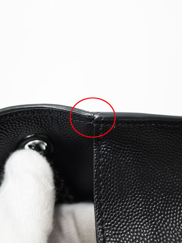 Saint Laurent- Satchel Chain Shoulder Bag Black