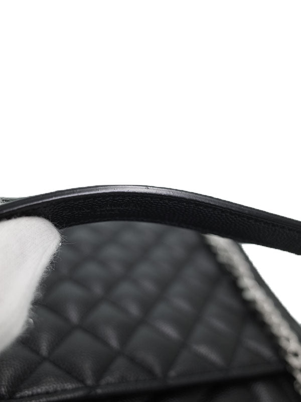 Saint Laurent- Paris Envelope Medium Chain Shoulder Bag Black