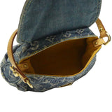Louis Vuitton Mini Pleaty Monogram Denim Shoulder Bag Blue