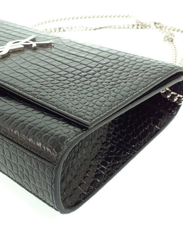 Saint Laurent- Classic Kate Satchel Chain Shoulder Bag Black