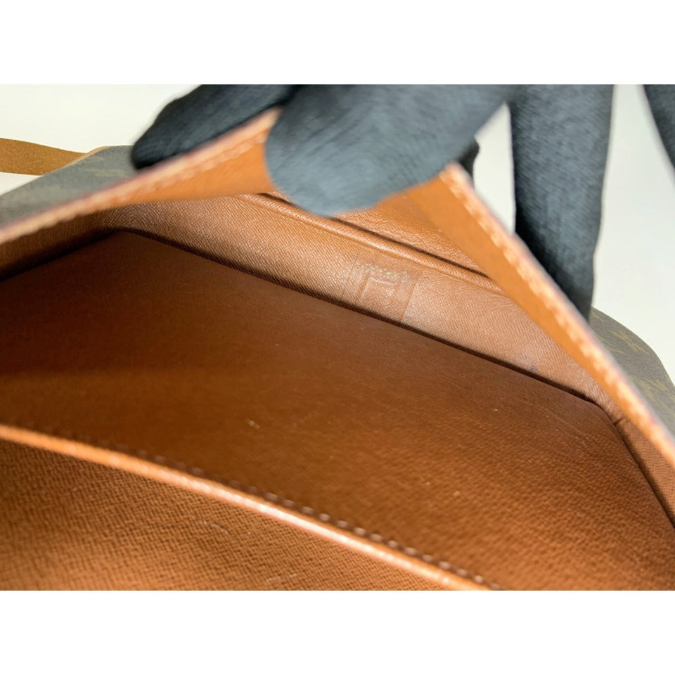 Louis Vuitton Monogram Cartesier Shoulder Bag Brown
