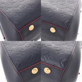 Louis Vuitton Monogram Empreinte Montaigne BB Marine Rouge