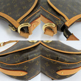 Louis Vuitton Turam PM Monogram Shoulder Bag Brown Leather