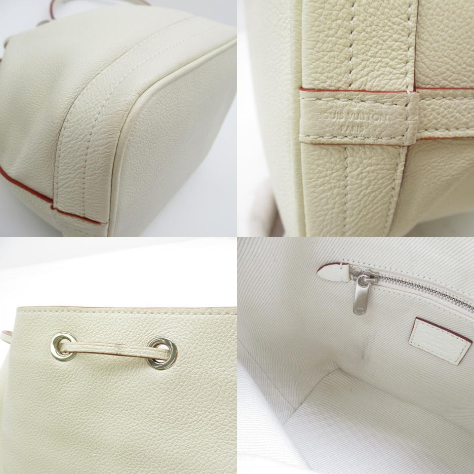 Louis Vuitton Noe BB Shoulder Bag Leather Suhari White