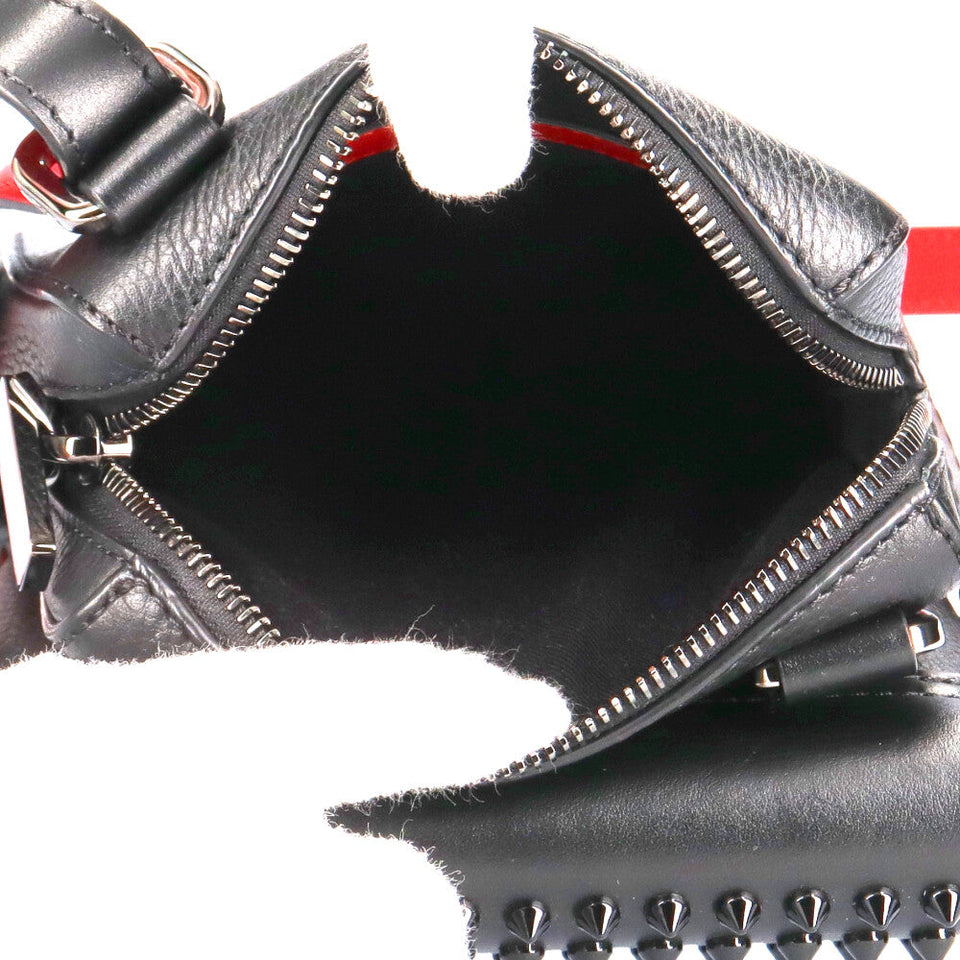 Christian Louboutin Shoulder Bag Leather Black