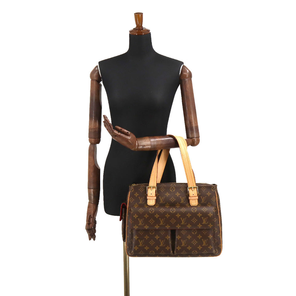Louis Vuitton Multipli Cite Monogram Canvas Shoulder Bag Brown