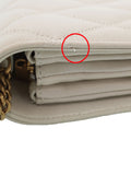 Saint Laurent- Paris Monogram Angie Shoulder Bag Beige Black