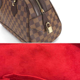 Louis Vuitton Damier Duomo Hand Bag Ebene Gold Metal Fittings