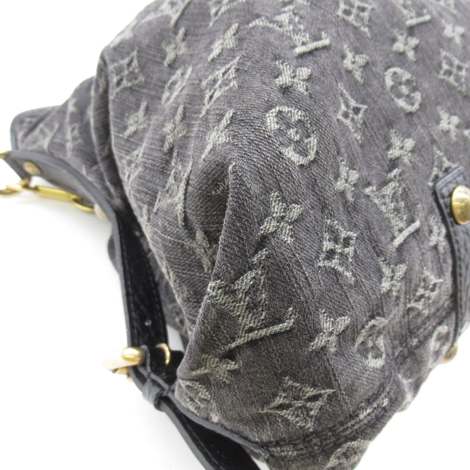 Louis Vuitton Neo Cabby GM Shoulder Bag Denim Monogram Black