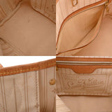 Louis Vuitton Damier Azur Neverfull PM White Canvas Handbag