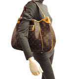 Louis Vuitton Galliera PM Shoulder Bag Monogram Brown