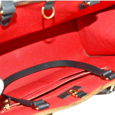 Louis Vuitton Monogram Reverse On The Go MM Reverse Tote Bag Brown