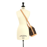 Louis Vuitton Monogram Noe BB Shoulder Bag Brown Rfid Gold Metal Fittings