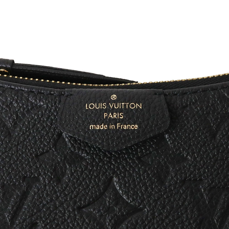 Louis Vuitton Easy Pouch Chain Shoulder Bag Monogram Implant Noir