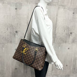 Louis Vuitton Damier Ebene Riverside Shoulder Bag Brown