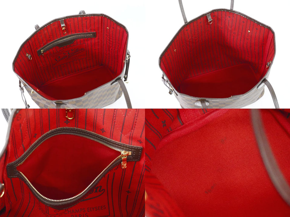 Louis Vuitton Neverfull MM Damier Ebene Tote Bag Shoulder Bag