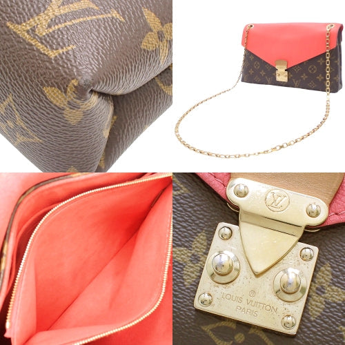 Louis Vuitton Monogram Pallas  Shoulder Bag Crossbody Clutch Monogram