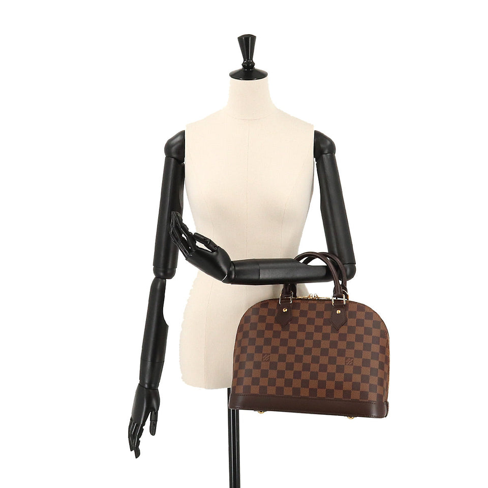 Louis Vuitton Damier Alma PM hand bag Ebene Brown