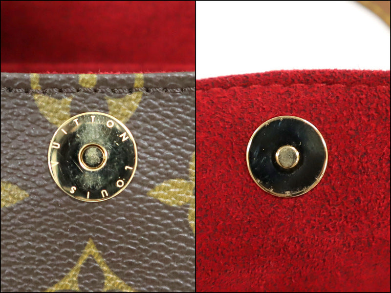 Louis Vuitton Sonatine Handbag Monogram Brown