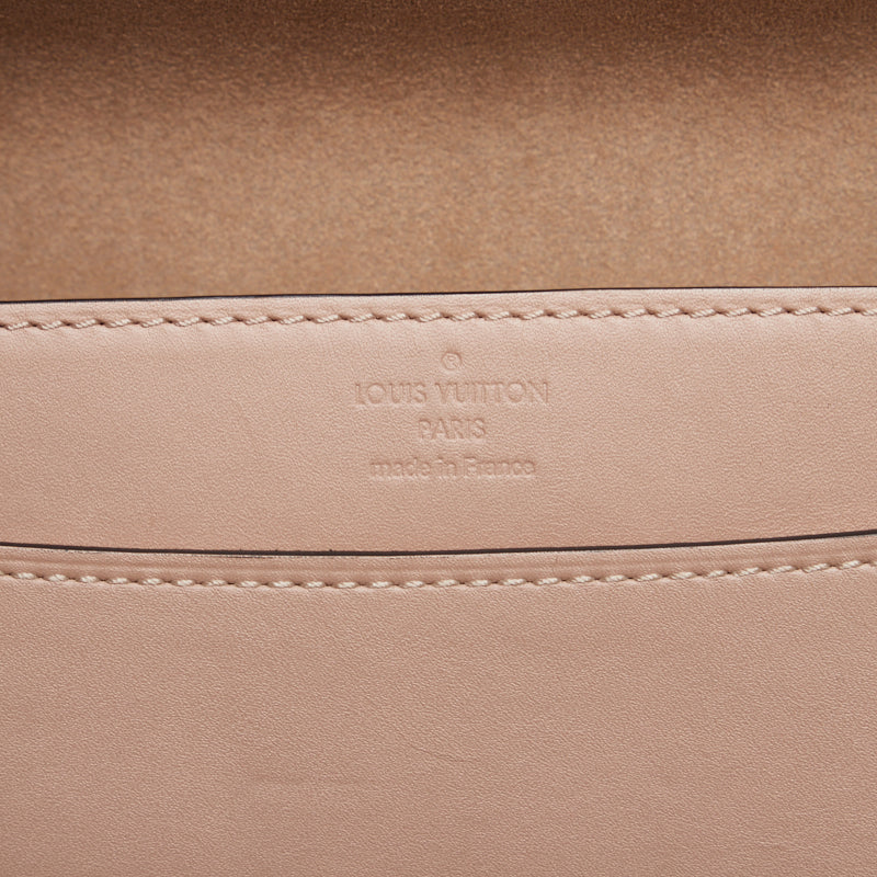 Louis Vuitton Pochette GM Chain Shoulder Bag Nude Beige Pink