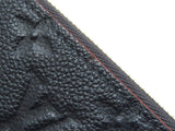 Louis Vuitton Zippy Wallet Monogram Implant Marine Rouge