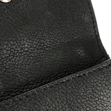 Louis Vuitton Portefeuille Lock Mini 3-fold Wallet Noir Calf Leather