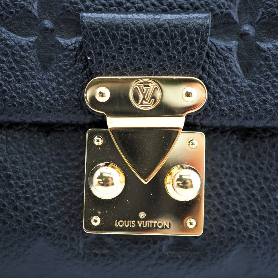 Louis Vuitton Portefeuille Metis Compact Monogram Implant Trifold Wallet Black