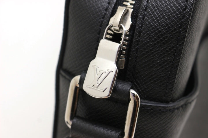 Louis Vuitton Anton Messenger PM Shoulder Bag Taiga Ardoise