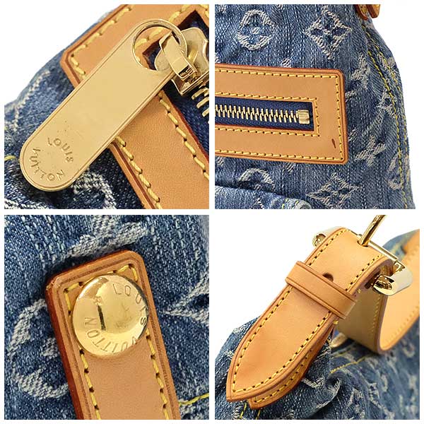Louis Vuitton Baggy PM Monogram Denim Shoulder Bag Blue