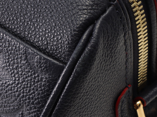 Louis Vuitton Speedy Bandouliere 25 Monogram Implant Marine Rouge