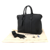 Louis Vuitton Aerogram Lockit Tote Shoulder Bag Leather Black