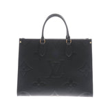 Louis Vuitton Monogram Emplant On The Go MM Noir Tote Bag