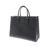 Louis Vuitton Monogram Emplant On The Go MM Noir Tote Bag